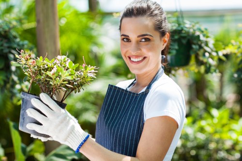 PPE used by gardeners during outdoor work