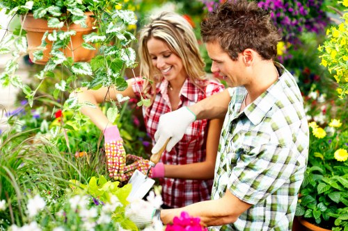 Gardeners in Elmers End improving a well-kept outdoor space
